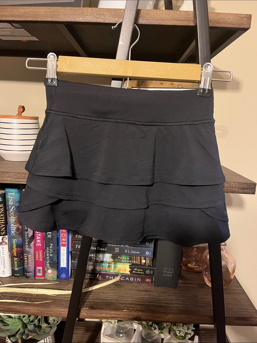 Athleta Girl Black Tiered Skort Size XS/6